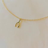 Lina Wishbone Necklace | Gold