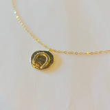 Andi Double Sided Horseshoe Coin Necklace | Gold