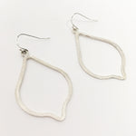 Eliza Brushed Ogee Drop Earrings - MTT Collective