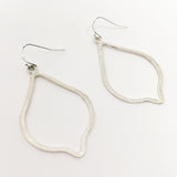 Eliza Brushed Ogee Drop Earrings - MTT Collective