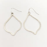 Eliza Brushed Ogee Drop Earrings - MTT Collective