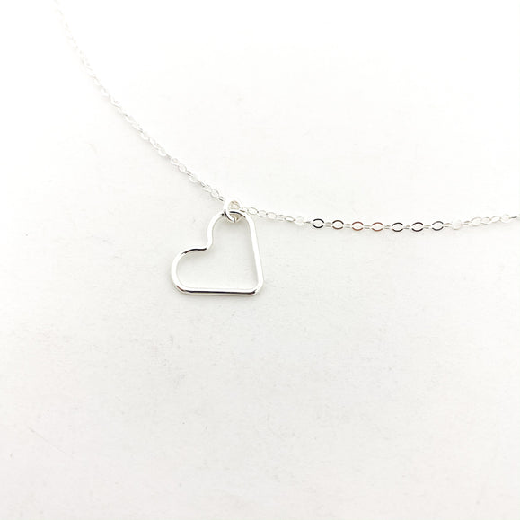 OPEN HANGING HEART NECKLACE | 14K GOLD-FILLED - MTT Collective