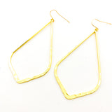 Aria Hammered Drop Earrings