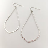 Aria Hammered Drop Earrings