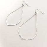 Aria Hammered Drop Earrings