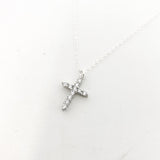 Isabelle Rhinestone Rugged Cross Necklace