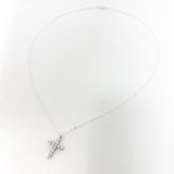Isabelle Rhinestone Rugged Cross Necklace