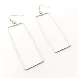 Paige Hammered Rectangle Earrings - MTT Collective