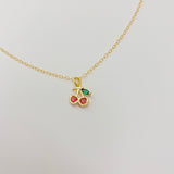 Julia Dainty Cherry Necklace | Gold - MTT Collective