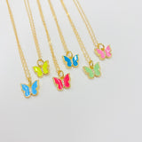 THREE RHINESTONE BUTTERFLY NECKLACE | 14K GOLD FILLED | STYLE OPTIONS - MTT Collective
