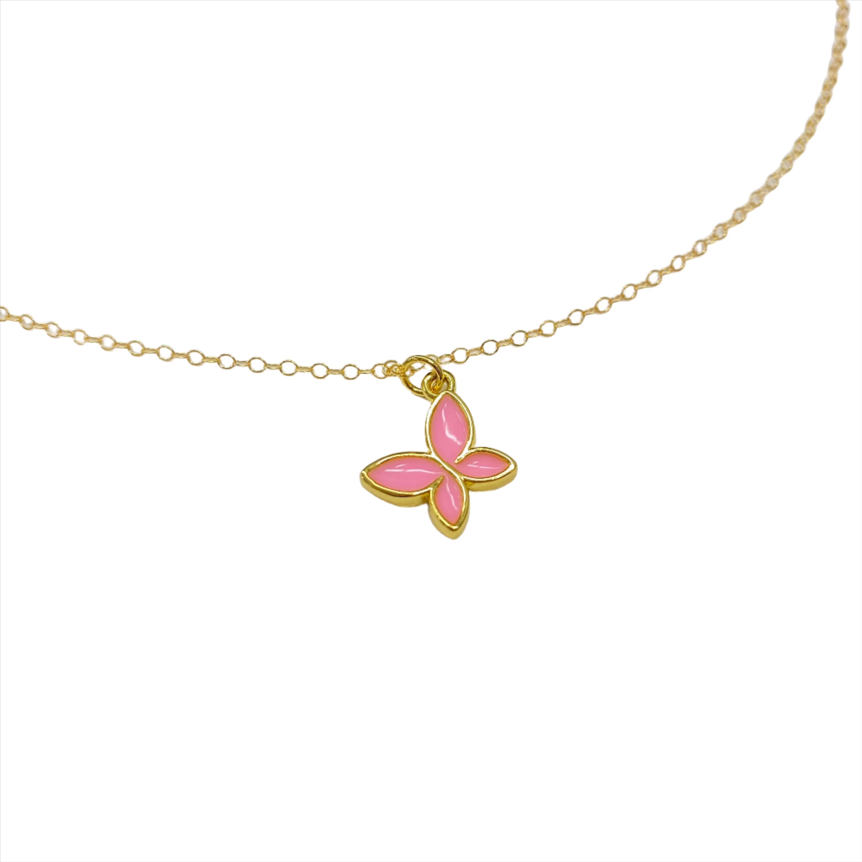 Raya Fluttering Butterfly Necklace | Gold - MTT Collective