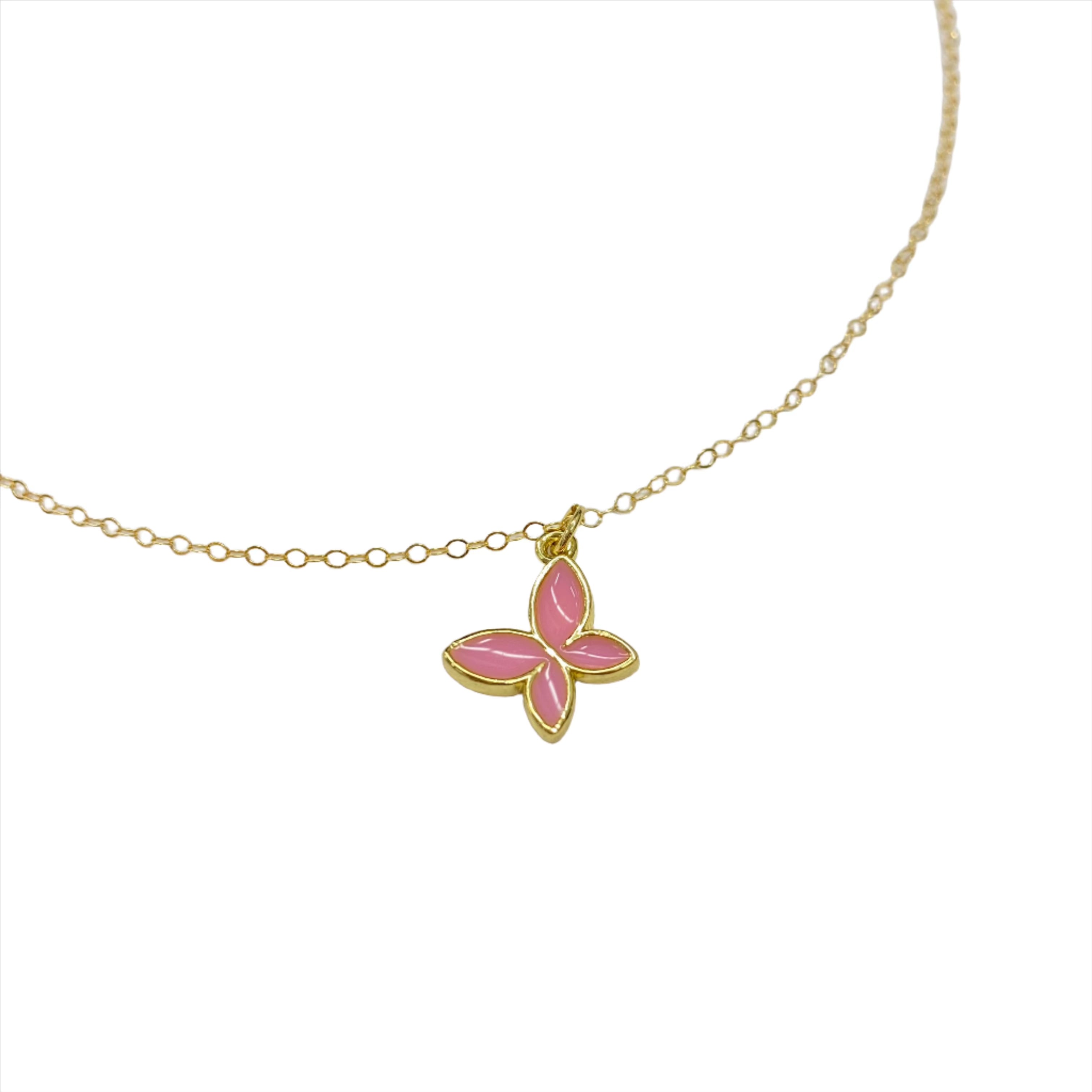 Raya Fluttering Butterfly Necklace | Gold - MTT Collective