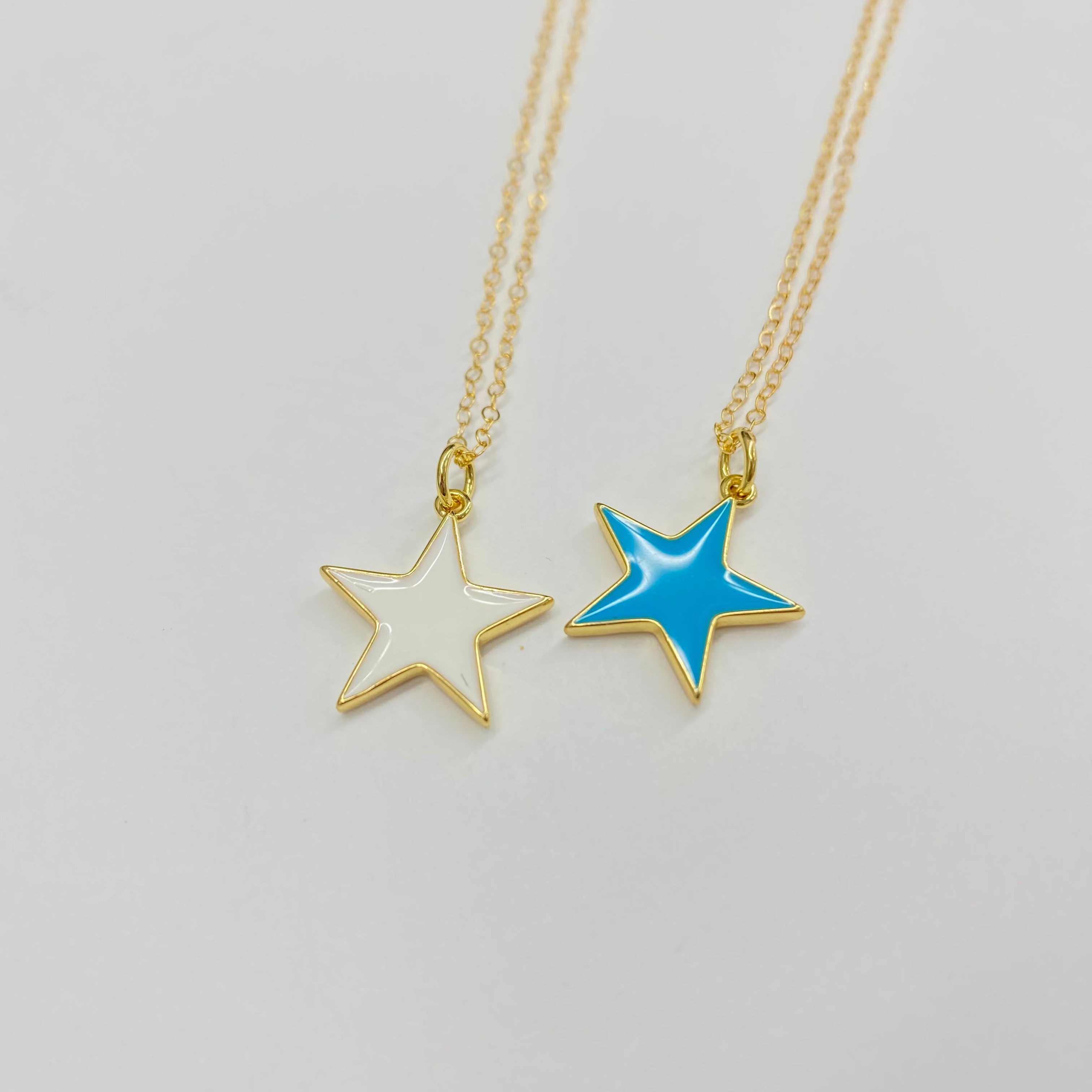 ENAMEL STAR NECKLACE | 14K GOLD FILLED | STYLE OPTIONS - MTT Collective
