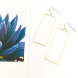Paige Hammered Rectangle Earrings - MTT Collective