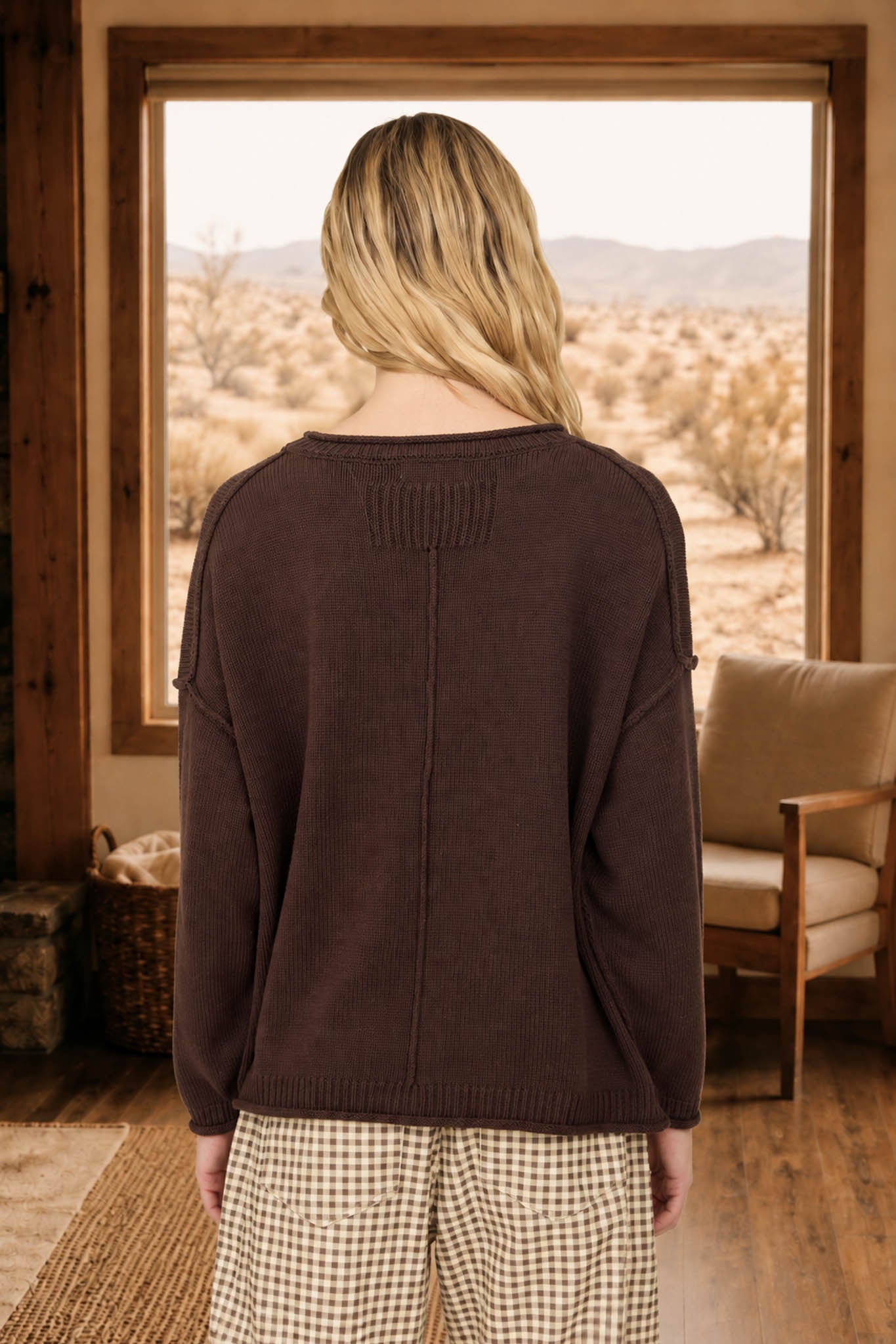 Willow Extended Shoulder Cotton Sweater
