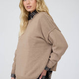Willow Extended Shoulder Cotton Sweater