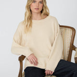 Willow Extended Shoulder Cotton Sweater