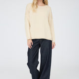 Willow Extended Shoulder Cotton Sweater