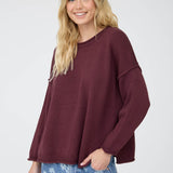 Willow Extended Shoulder Cotton Sweater