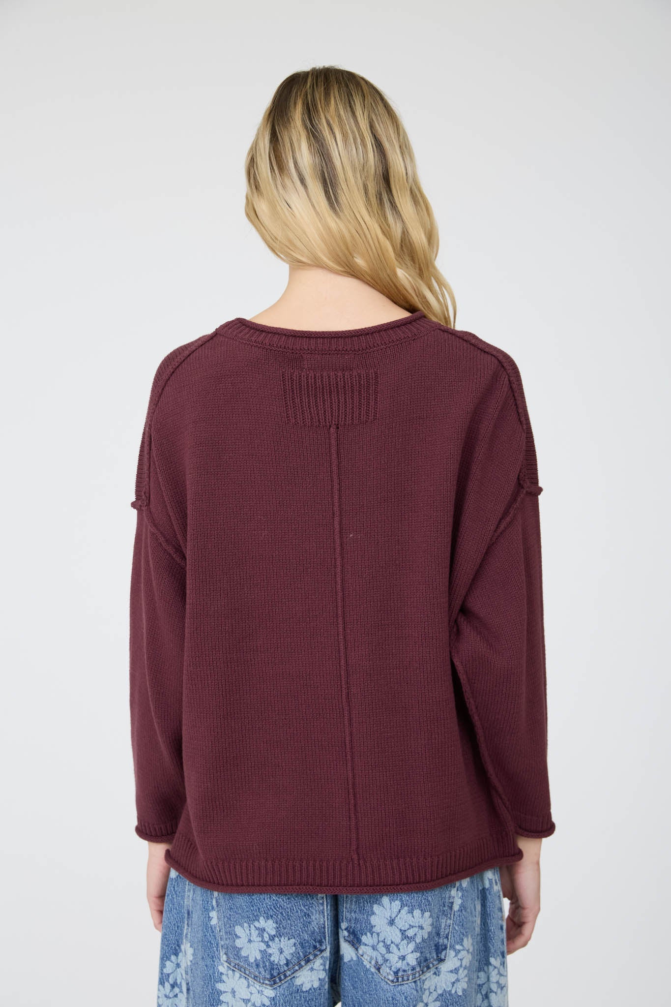 Willow Extended Shoulder Cotton Sweater