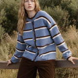 Canyon Heathered Stripe Cardigan