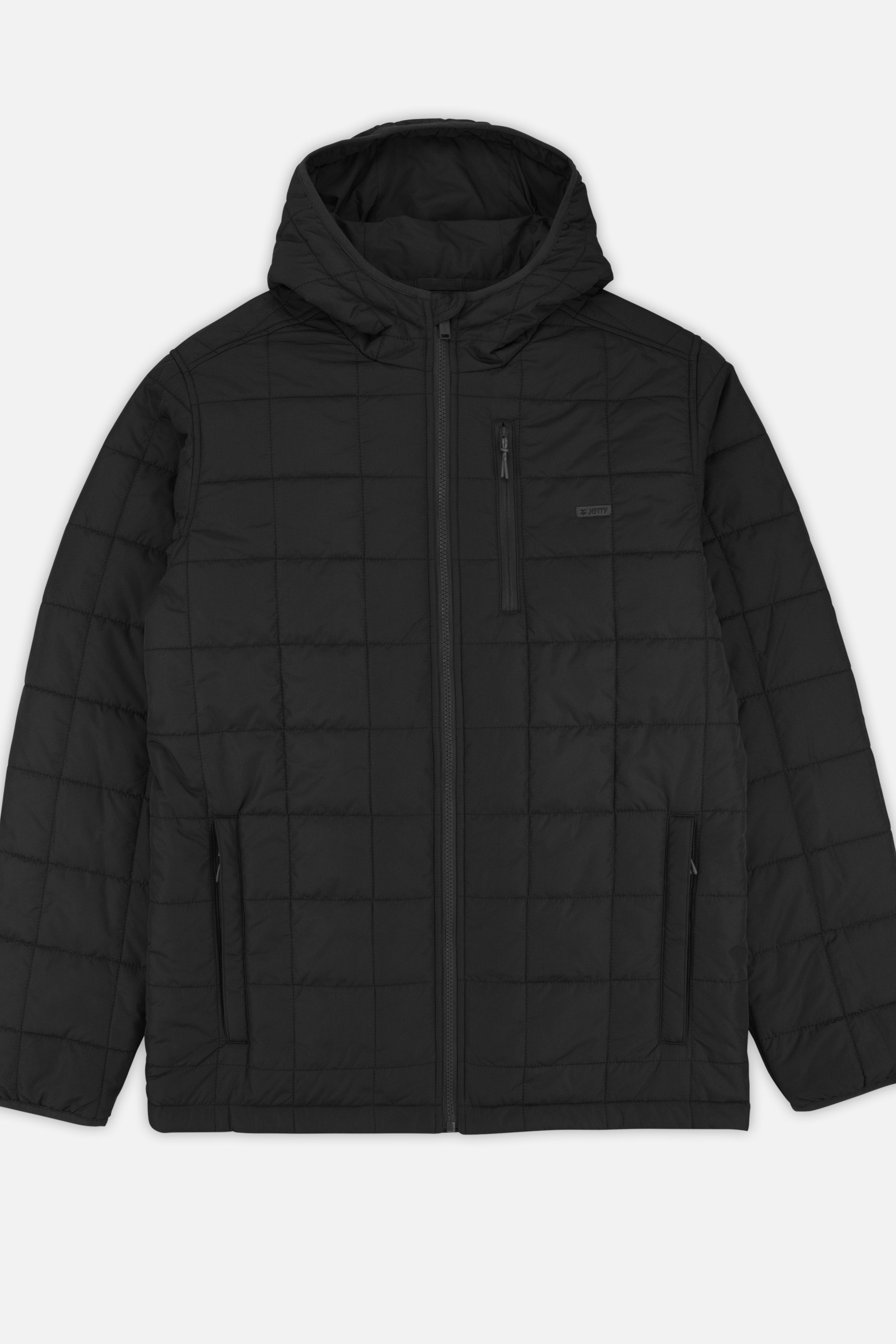 Jetty Puffer Coat Black front