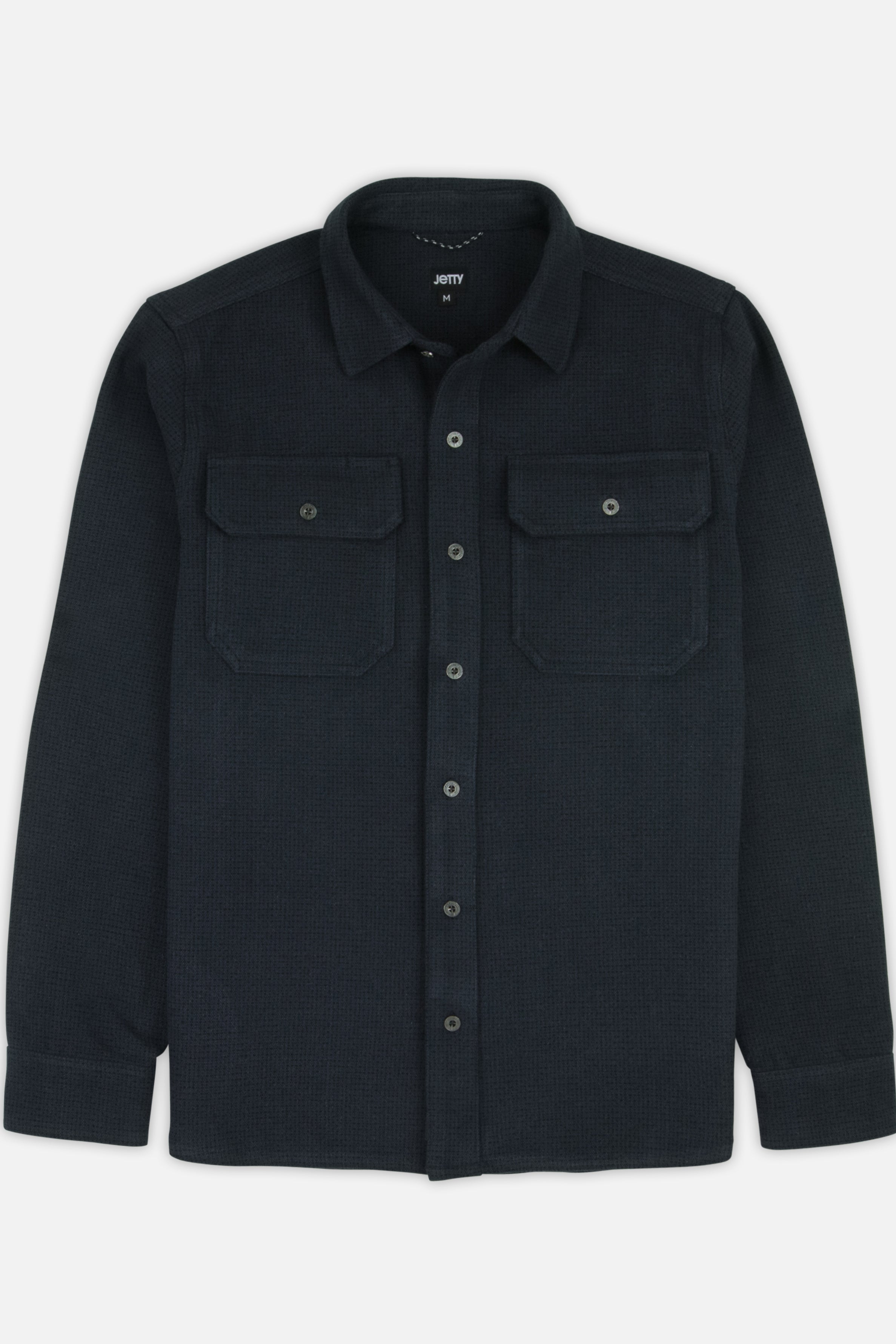 Jetty Ridge Tweed Shirt Charcoal