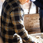 Jetty Arbor Flannel Navy detail