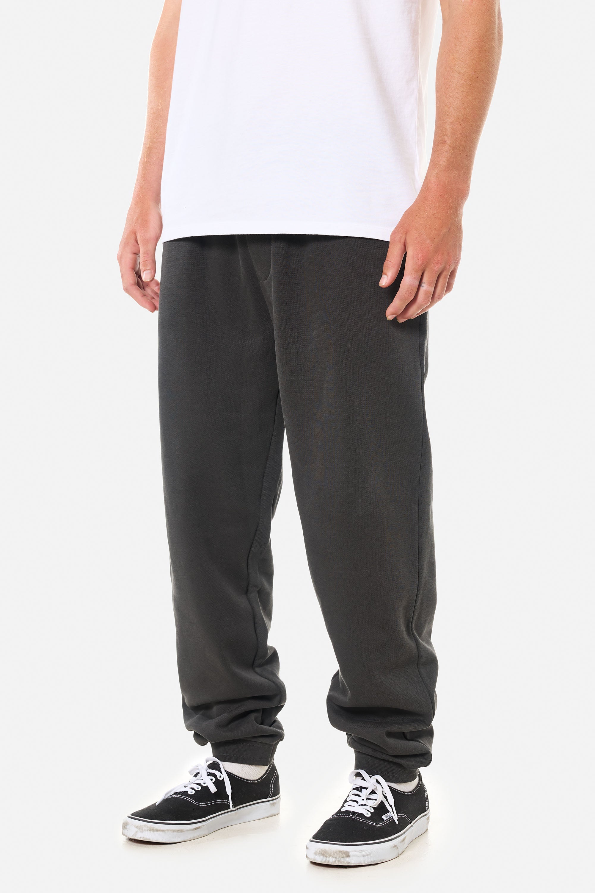 Katin Lounge Pant Black Wash - on model side