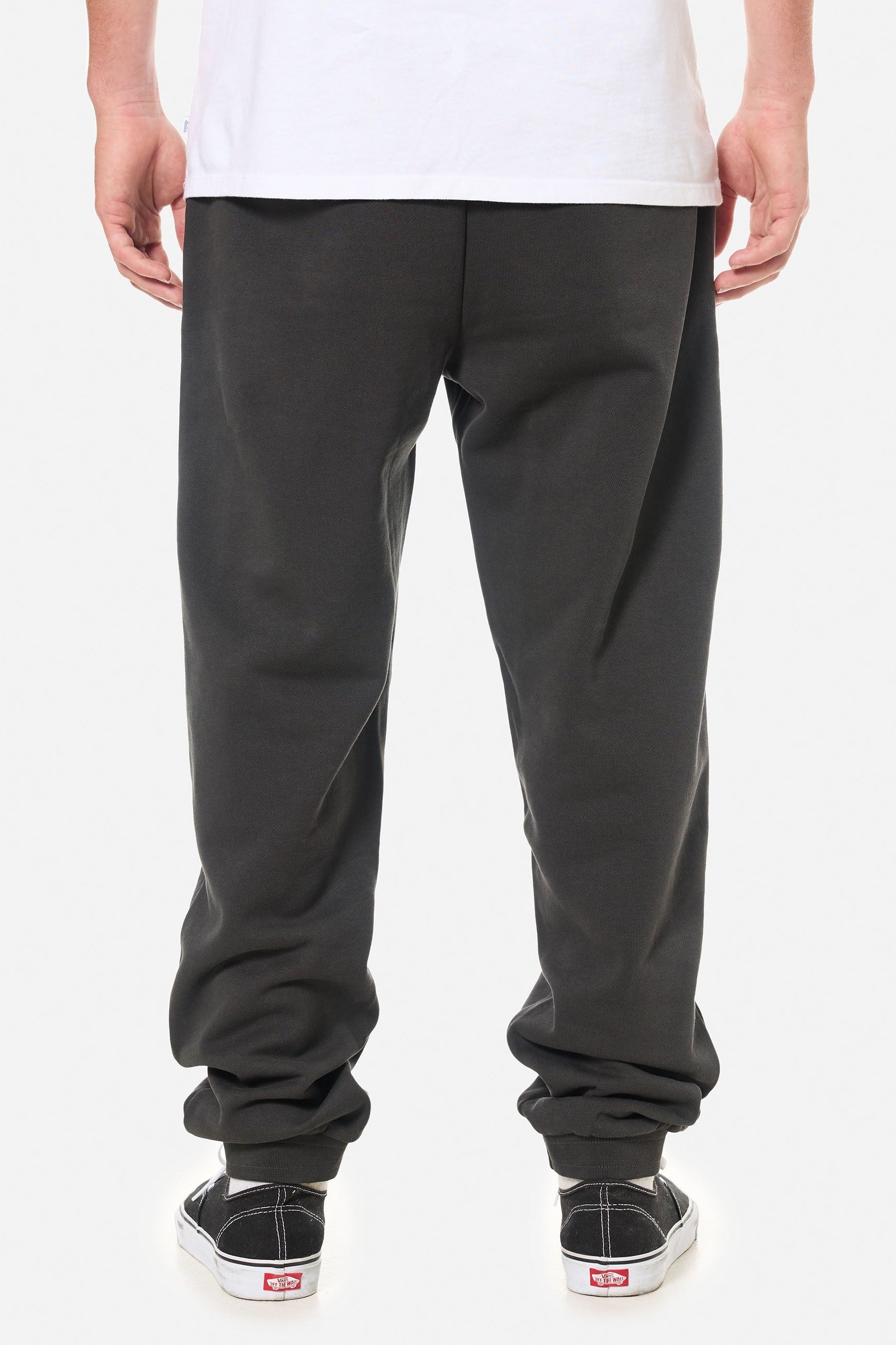 Katin Lounge Pant in Black Wash, back view