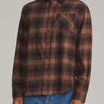 Katin Derek Flannel French Roast - on model side