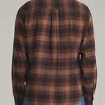 Katin Derek Flannel French Roast - on model back