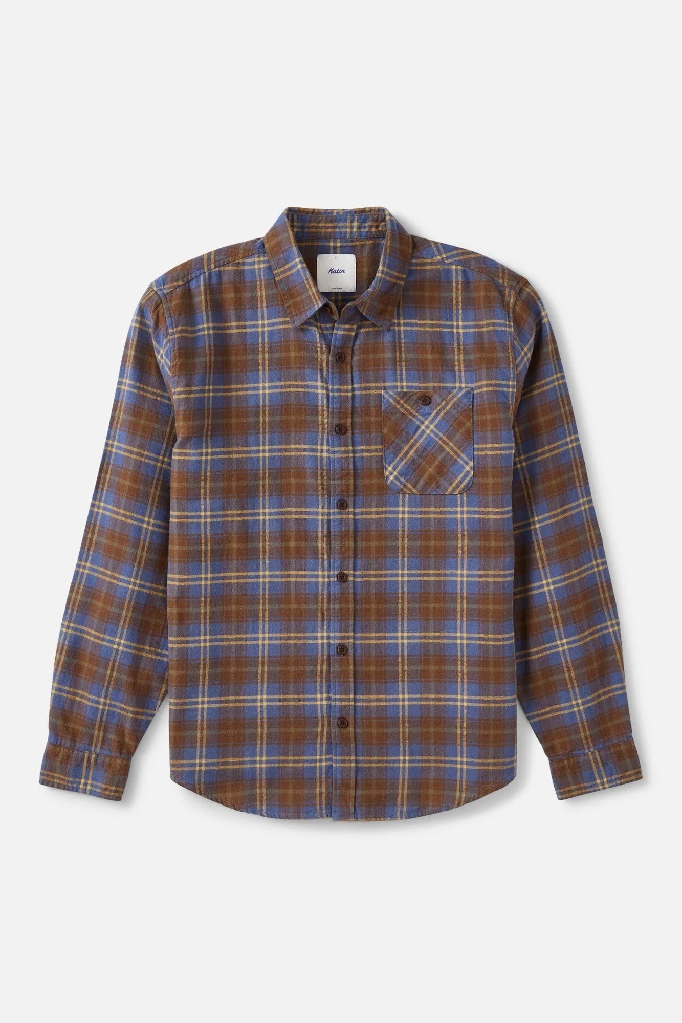 Katin Derek Flannel in Washed Blue