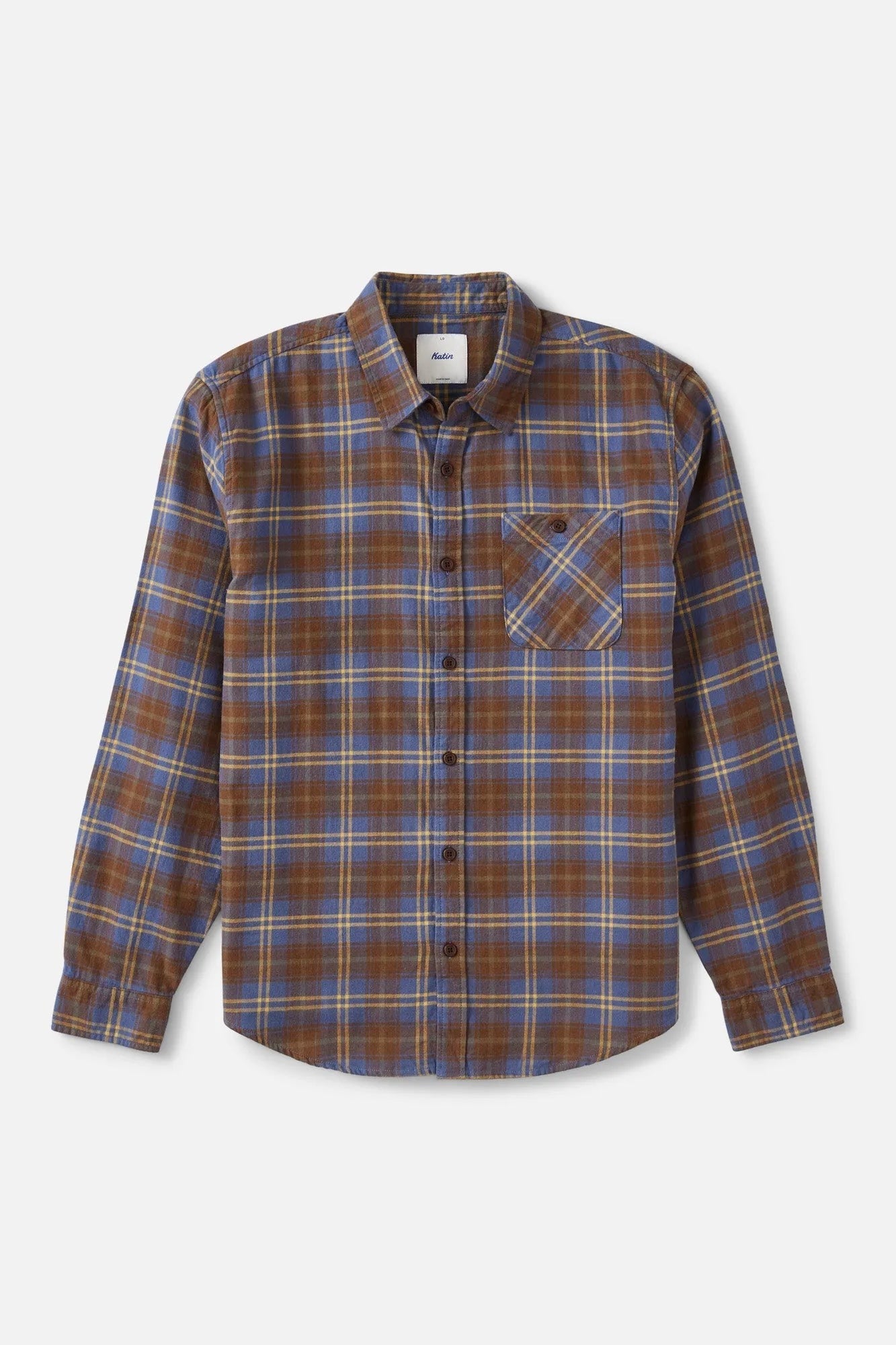 Katin Derek Flannel in Washed Blue