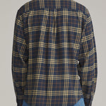 Katin Derek Flannel Washed Blue - on model back