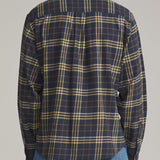 Katin Derek Flannel Washed Blue - on model back
