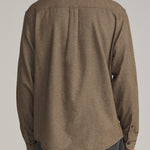 Katin Twiller Flannel Vintage Khaki - on model back