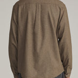 Katin Twiller Flannel Vintage Khaki - on model back