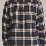 Harold Plaid Shirt Jacket Navy back