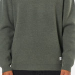 Katin Rivers Sweater in Gray Green, front on model