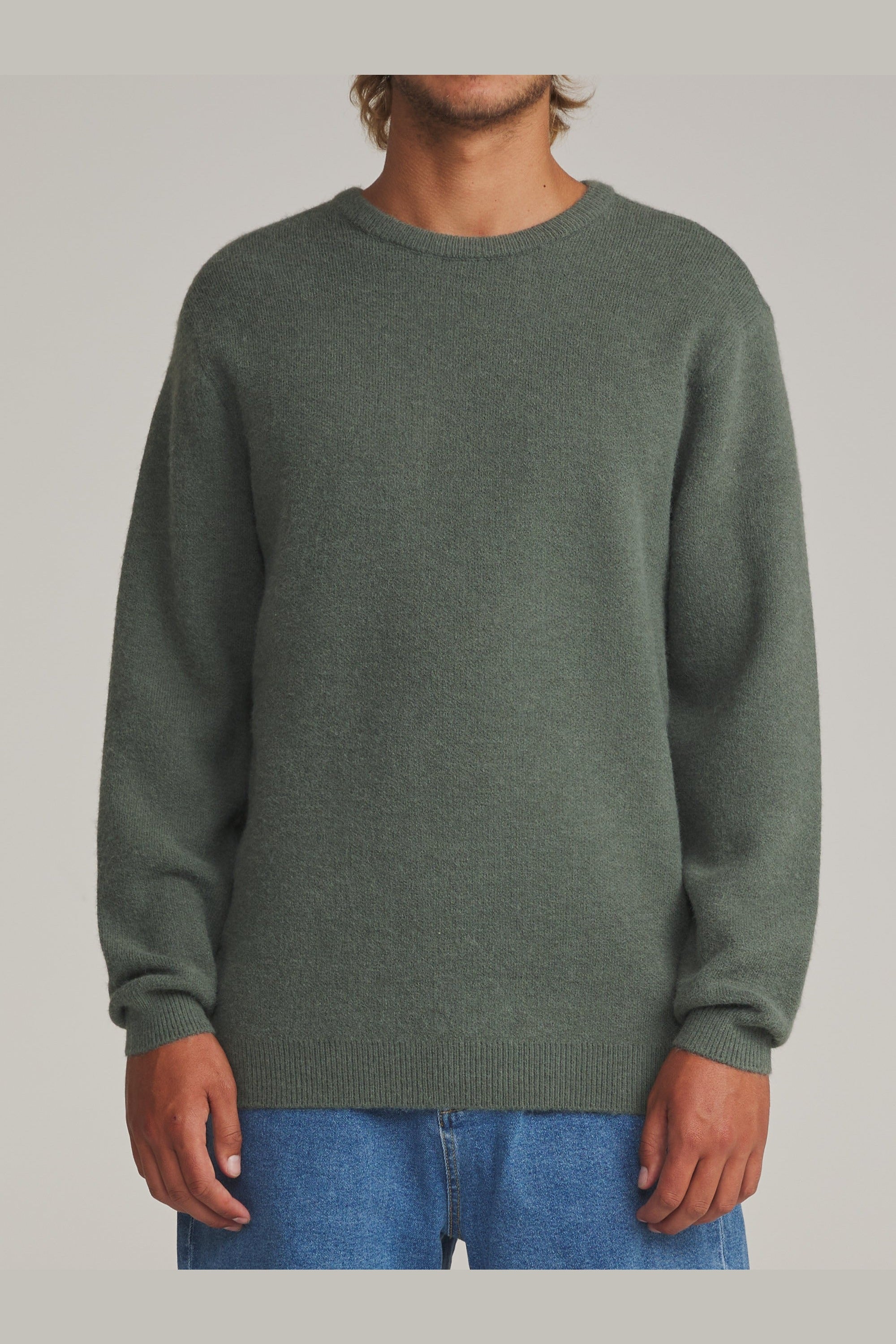 Katin Rivers Sweater Gray Green - on model front