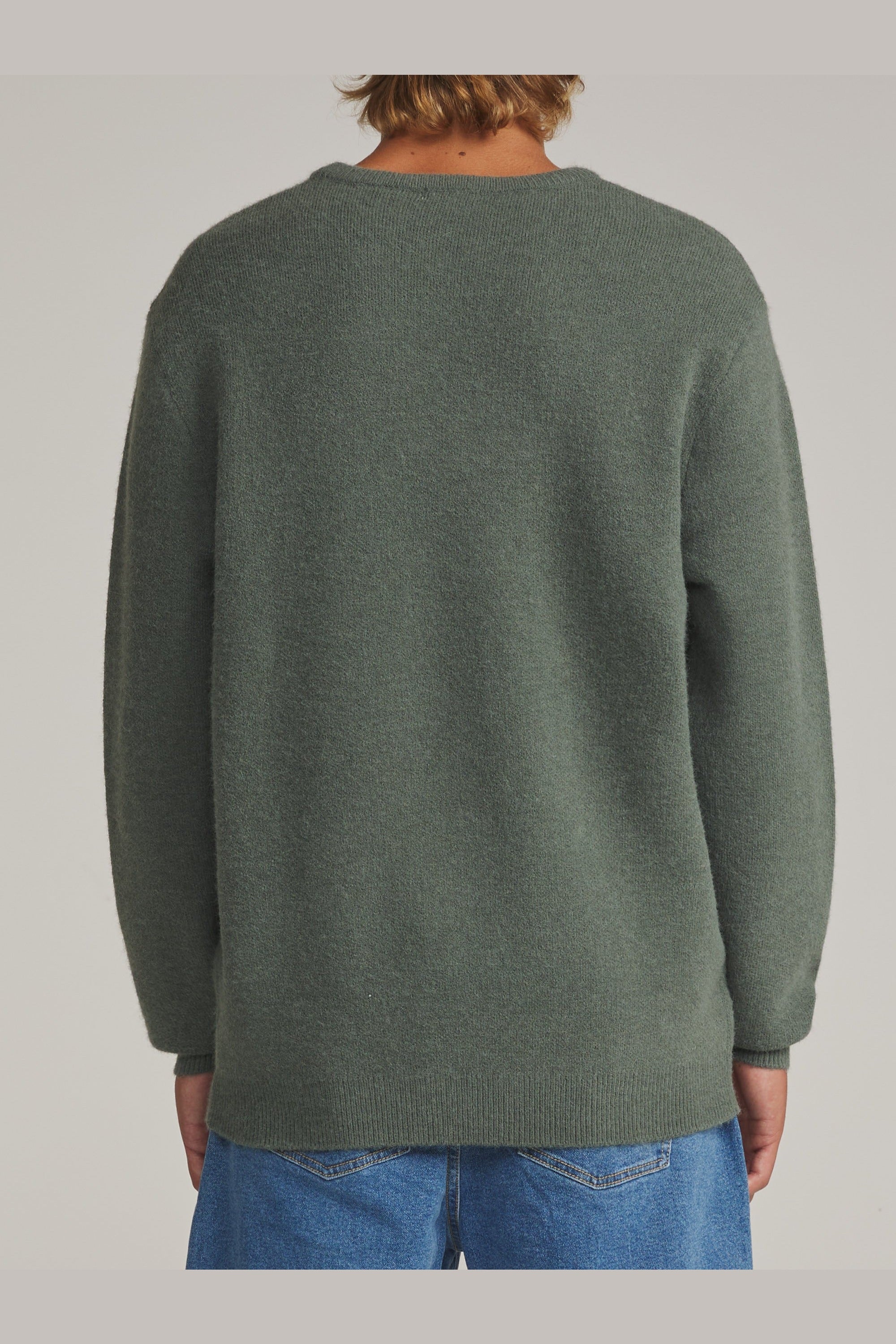 Katin Rivers Sweater Gray Green - on model back