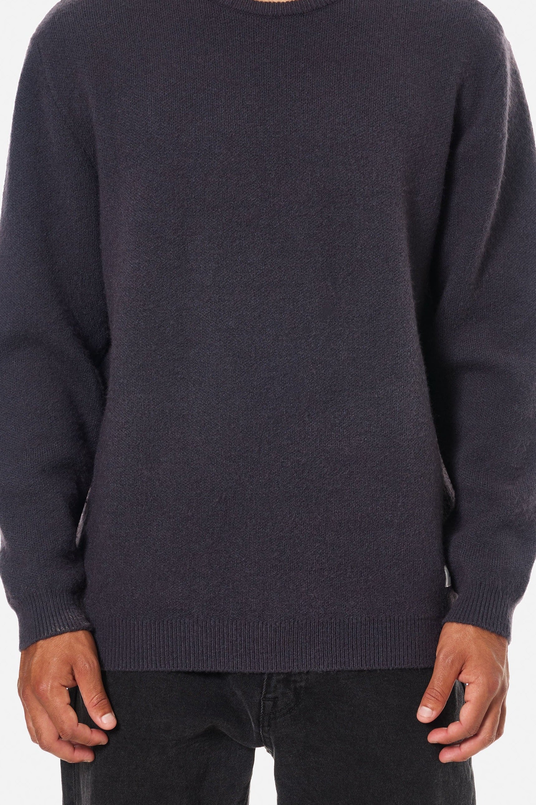 Katin Rivers Sweater in Polar Navy, front on model