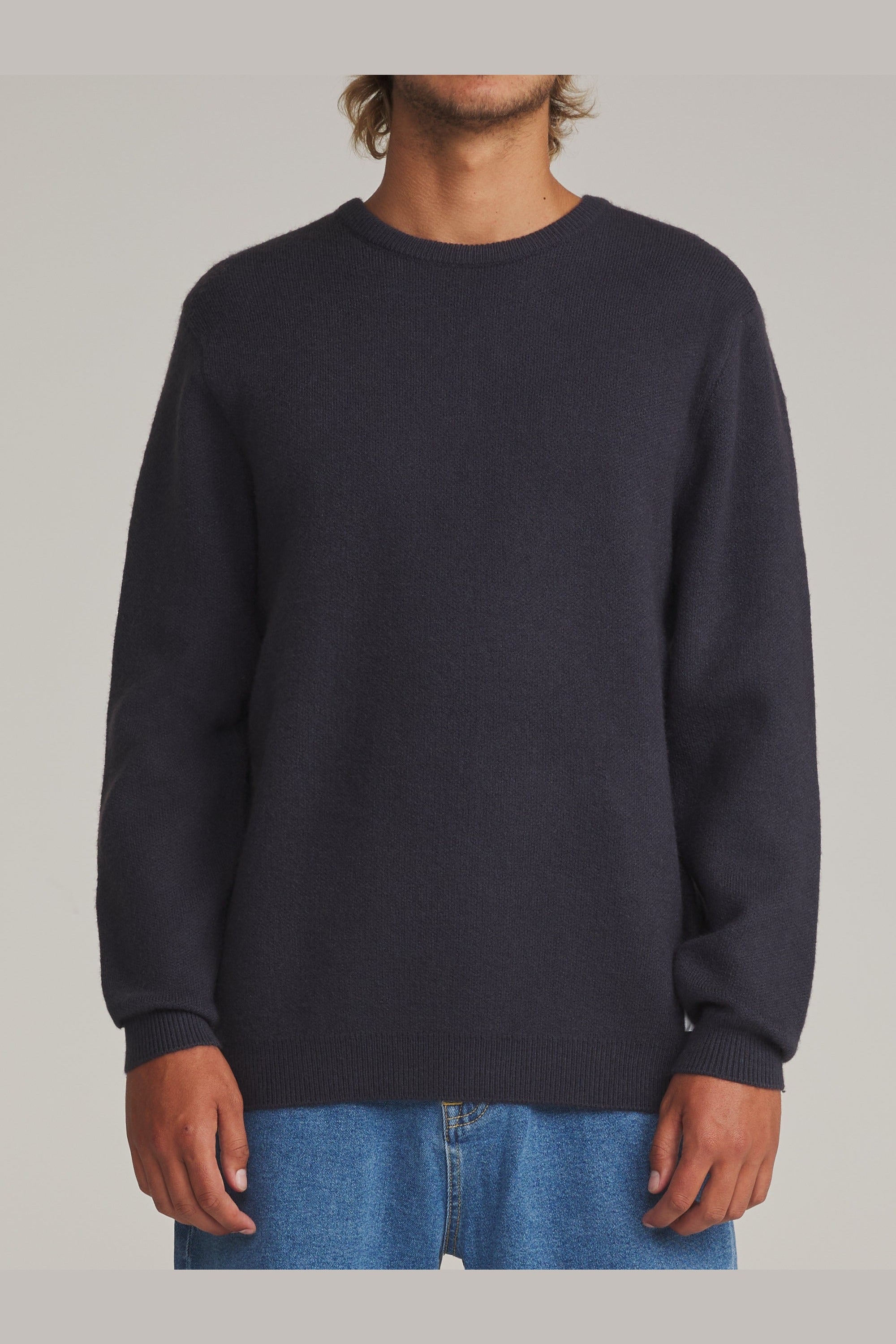 Katin Rivers Sweater Polar Navy - on model front