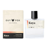 Kuya cologne bottle and Guy Fox box