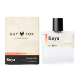 Kuya cologne bottle and Guy Fox box