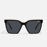 QUAY Level Up Black Gold/Smoke front