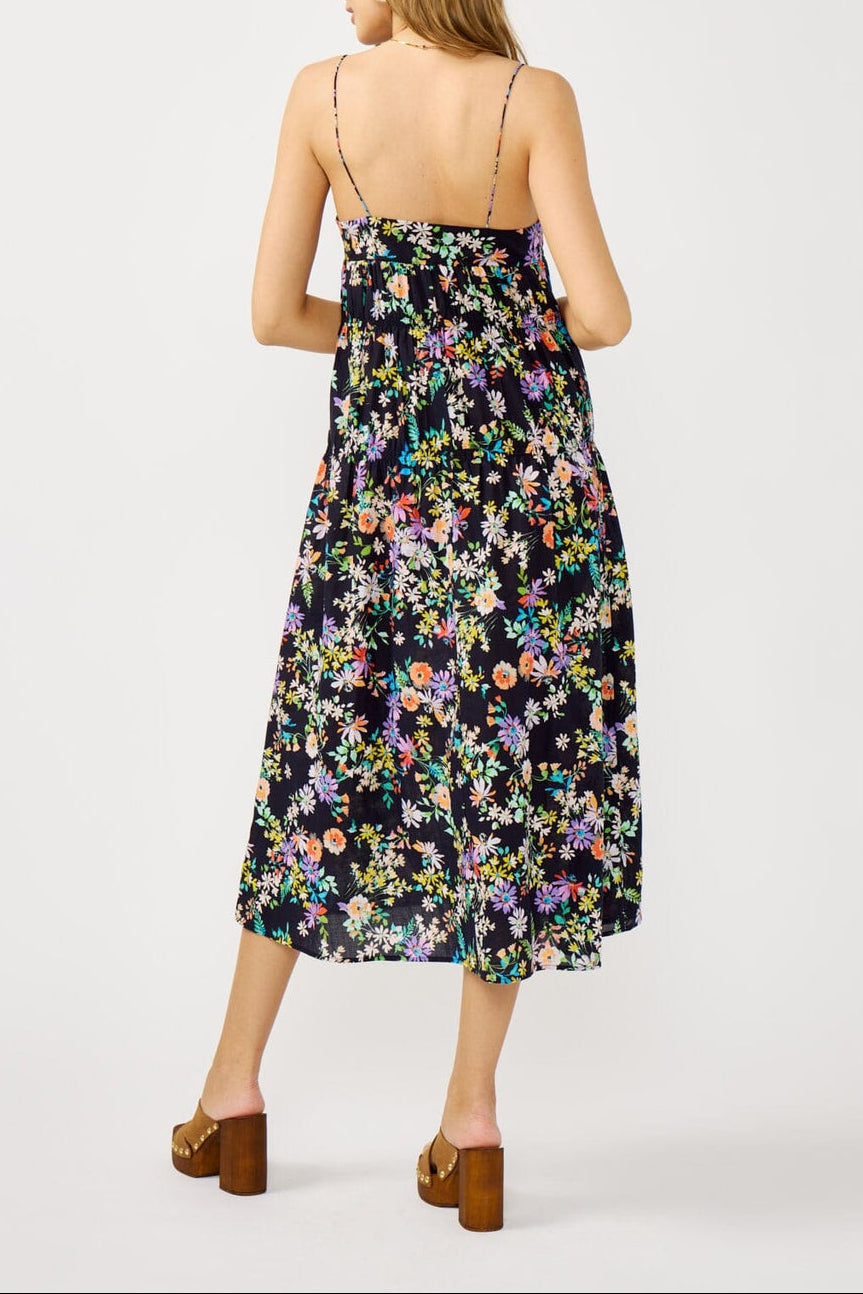 Enchant Me Midi Dress in Midnight - MTT Collective