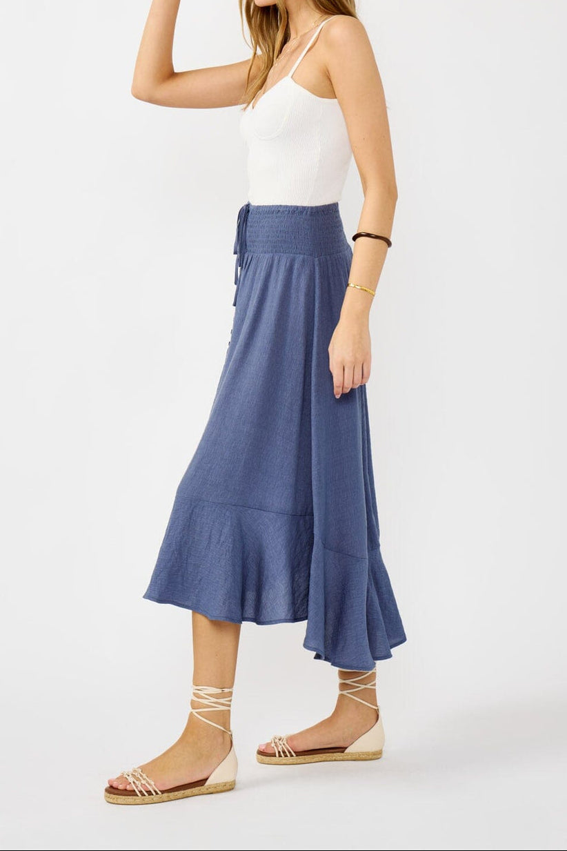 Sea Bound Skirt in Slate Blue - MTT Collective