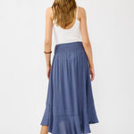 Sea Bound Skirt in Slate Blue - MTT Collective